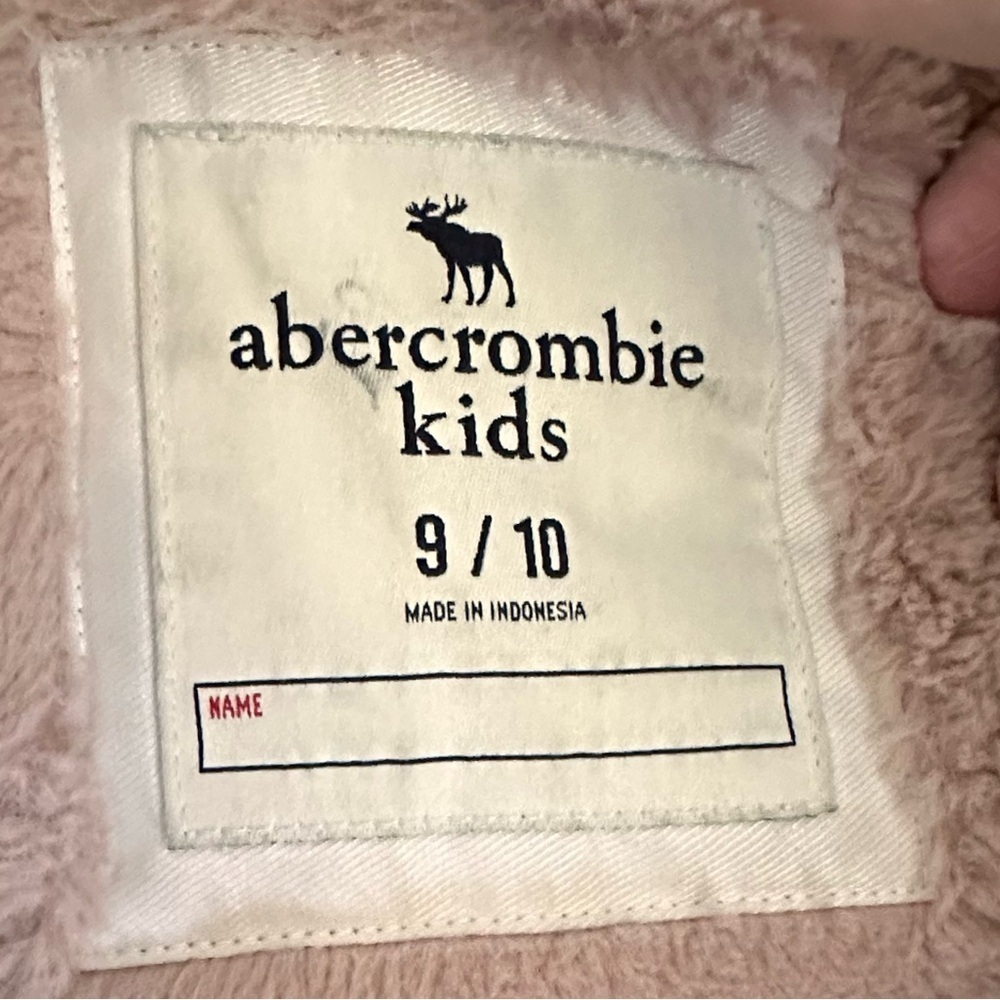 Abercrombie Kids Jacket Faux Fur Lined Multiple Pockets Navy Size 10/12 - Picture 3 of 13